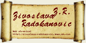 Živoslava Radokanović vizit kartica